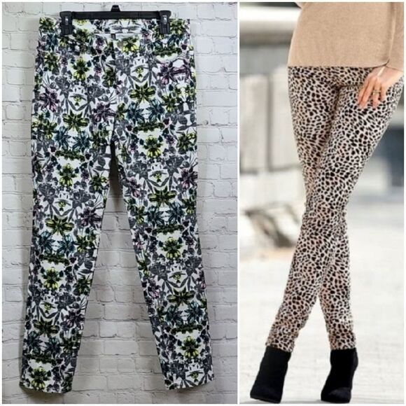 Victoria's Secret VS Mid-Rise Vintage Siren Floral Skinny Jeans Stretch Denim 14 - Picture 2 of 12